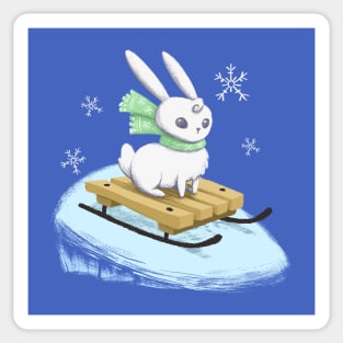 Winter rabbit Sticker
